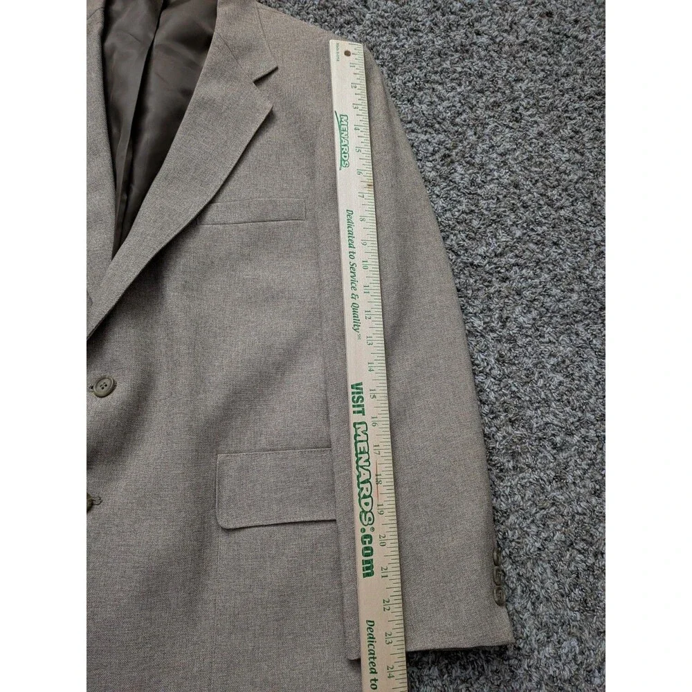 Vintage Levi's Action Suit Blazer Jacket Size 44S‎ Brown Beige Sand